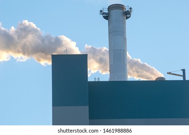 Chimney Of A Paper Mill 