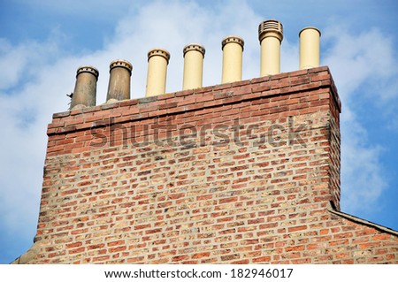 Similar – Image, Stock Photo British chimneys Town