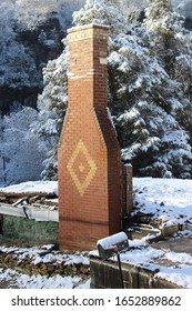 Chimney Remains From Burned Down Home