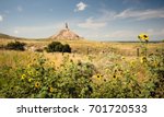 Chimney Rock in the North Platte River Valley Nebraska
