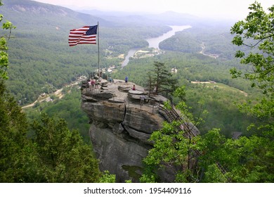 Chimney Rock State Park View, North Carolina, USA 