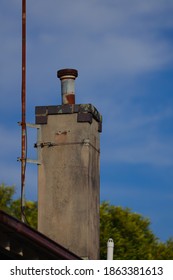 Chimney Stack On A Suburban Roof In Sydney Australia