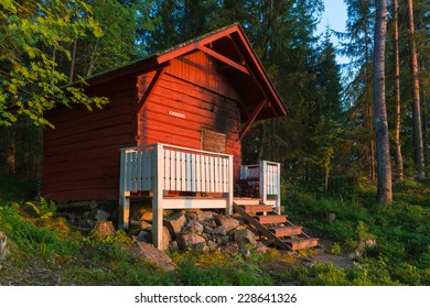 Chimneyless Sauna In Finland.