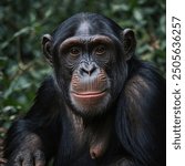 Chimpanzees are highly intelligent primates with a strong social structure, known for their complex behaviors and close genetic similarity to humans. They have a robust build with long arms, a prehens