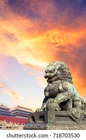 China Beijing Forbidden City Bronze Lion