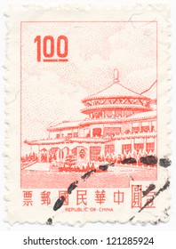 CHINA - CIRCA 1968: A Stamp Printed By China-Taiwan, Shows A Chung Shan Building (Sun Yat Sen Memorial-equipped), Yangmingshan, Circa 1968