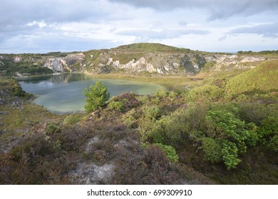 China Clay Pit St Austell Cornwall