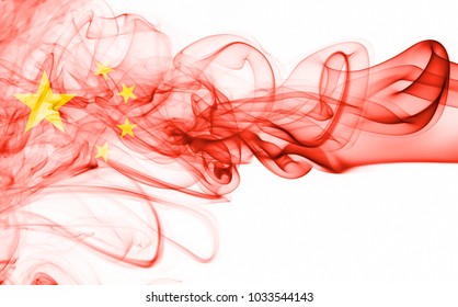 China Flag Smoke