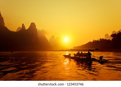 The China Guilin Sunset Raft