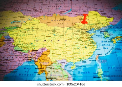 China on the map