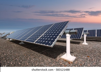 
China Shanghai, Solar Power Plants, Photovoltaic Panels Arranged In A Variety Of Scenes