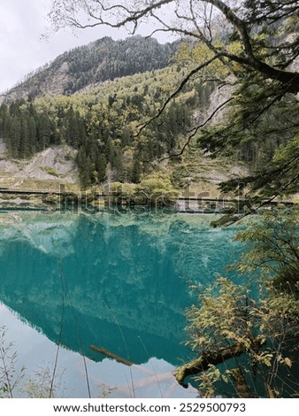 Similar – Foto Bild Beautiful cristal clear mountain lake in the alps