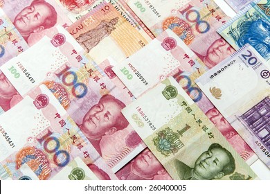 China,Macao And Hong Kong Money Bills Background