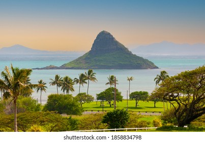 Chinaman's Hat Island Off The East Coast Of Oahu, Hawaii