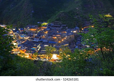 China's village in the evening - Shutterstock ID 524265181