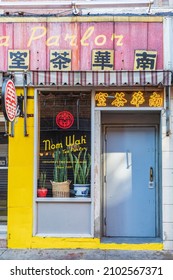 Chinatown, Manhattan, New York City, New York, USA. November 3, 2021. Nom Wah Tea Parlor In Chinatown.