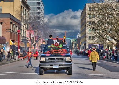 Chines New Year Parade 2020 : Vancouver, British Columbia, Canada: 26 January 2020