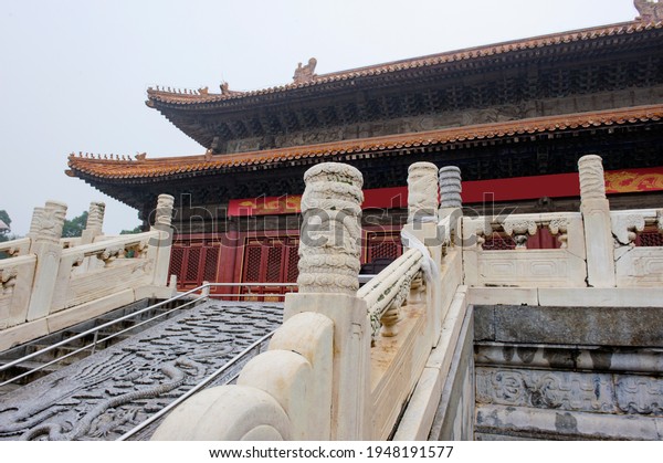 Chinese ancient buildings:\
well-preserved Qing Dynasty royal graveyard in Zunhua, Hebei\
Province