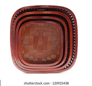 Chinese Bamboo Weaving Senior Lacquer