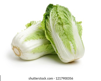 Chinese Cabbage On White Background 