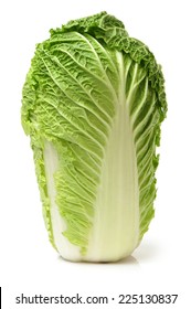 Chinese Cabbage On White Background 