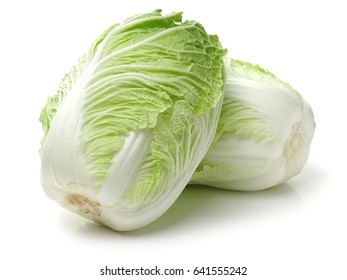 Chinese Cabbage On White Background 