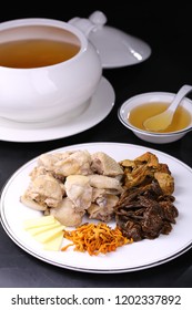 Chinese Caterpillar Fungus Stewed Chicken Broth