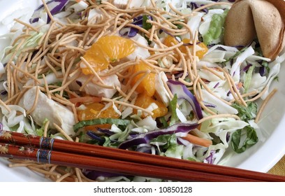 Chinese Chicken Salad With Fortune Cookie