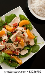 Chinese Chicken Salad With White Rice