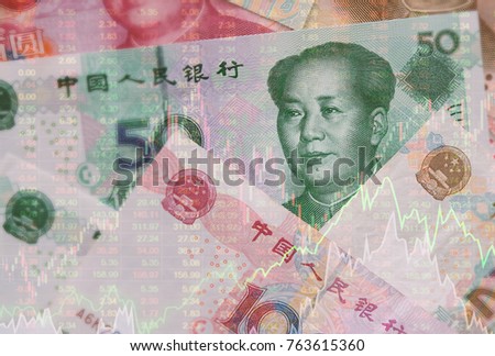 Chinese Currency Exchange Indices Forex Trading Stock Photo Edit - 