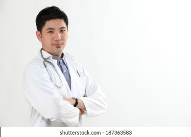 Chinese Doctor With The Arm Crossed