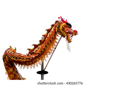 Chinese dragon during the Year of the lunar snake a traditional Chinese holiday, on white background