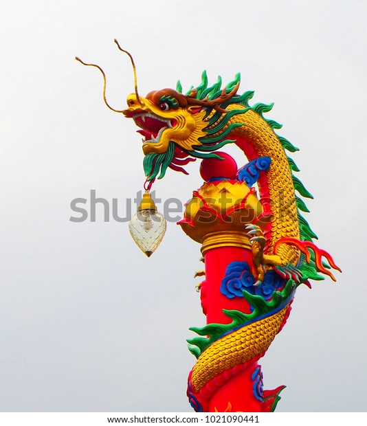 chinese dragon lamp