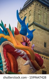 Chinese dragon on the parade of the Ubeda fair

