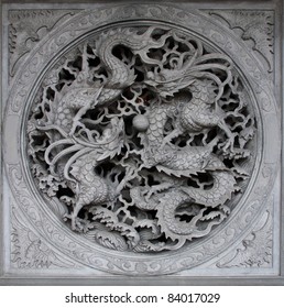 Chinese dragon and phoenix beautiful totem/Dragon Year