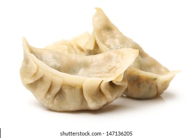 Chinese Dumpling On White Background