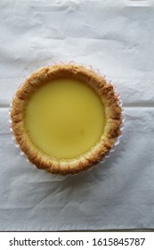 Chinese Egg Tart From Top View