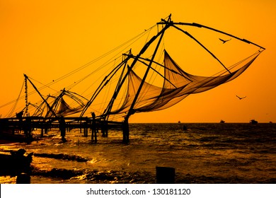 Chinese Fishnets, Cochin South India.