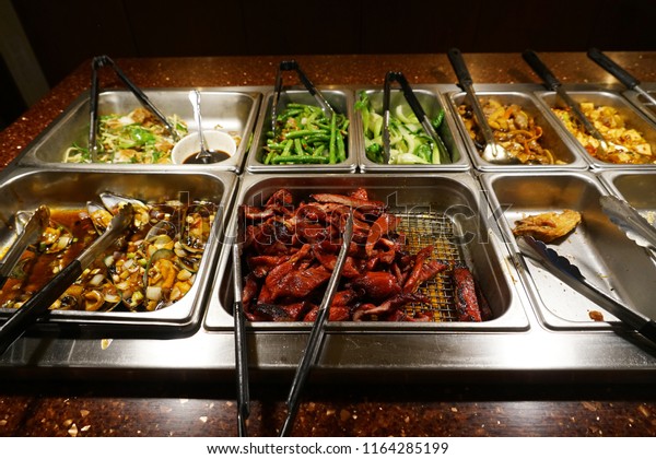 Chinese Food Buffet Various Food Restaurant Stock Photo Edit Now