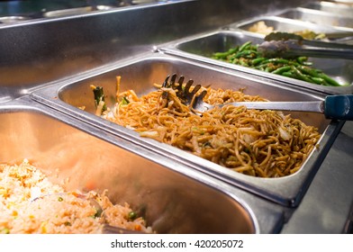 Chinese Food Lo Mein Buffet Self Service Lunch Or Dinner