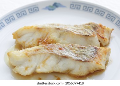 Chinese Food, Pan Fried Cod Fish Fillet