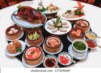 Chinese Food Set On The Table