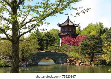 Chinese Garden At Montreal Botanical Garden