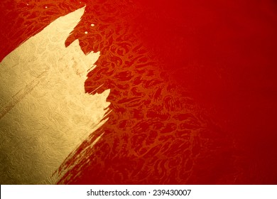 chinese gold ink /red paper - Shutterstock ID 239430007