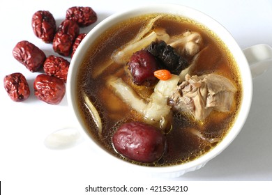 Chinese herb chicken soup - Shutterstock ID 421534210