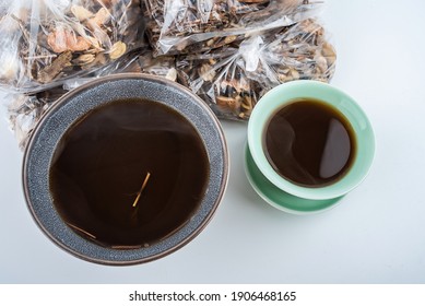 Chinese herbal medicine and decoction - Shutterstock ID 1906468165