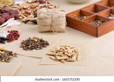 Chinese herbal medicine used to treat cold and flu - Shutterstock ID 1655752330