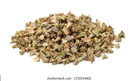 Chinese herbal medicine-Tribulus terrestris，White background - Shutterstock ID 1725554401