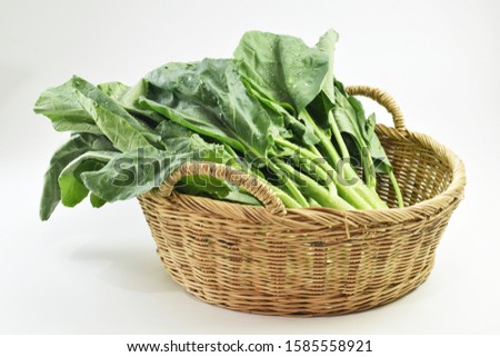 Similar – Ecological bag with vegetables on blue background