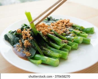 Chinese Kale On Oyster Sauce.